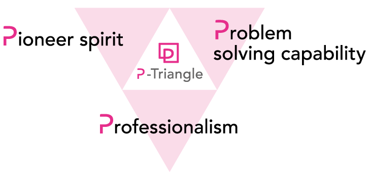 Pioneer spirit Problem solving capability Professionalism
